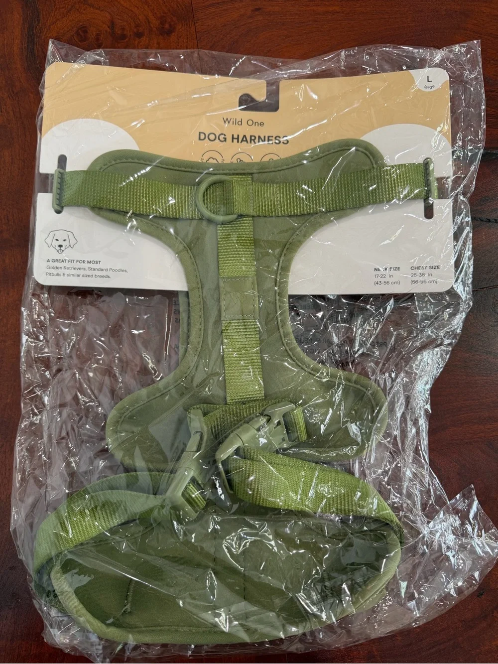 Olive Green Dog Harness - Large